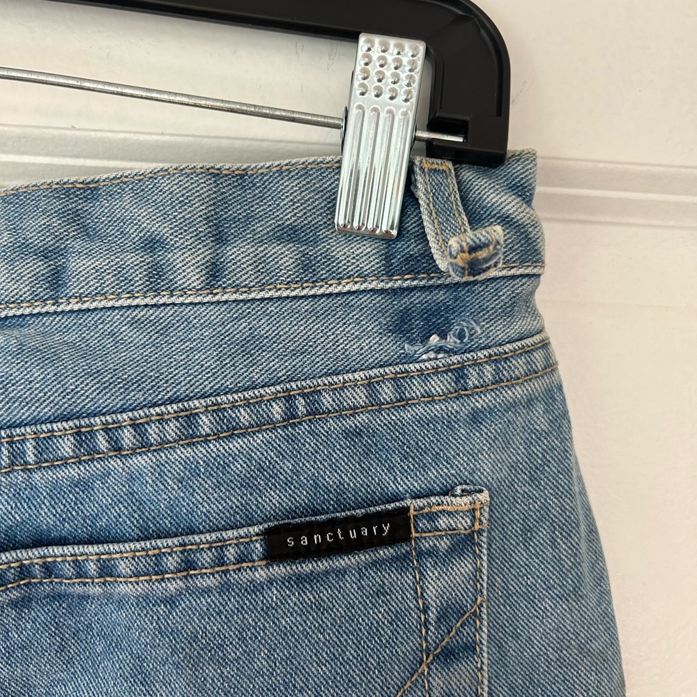 Hand-Painted Sanctuary Jeans - Size 29 Flare, One-of-a-kind, vintage Y2K - Picture 4 of 7
